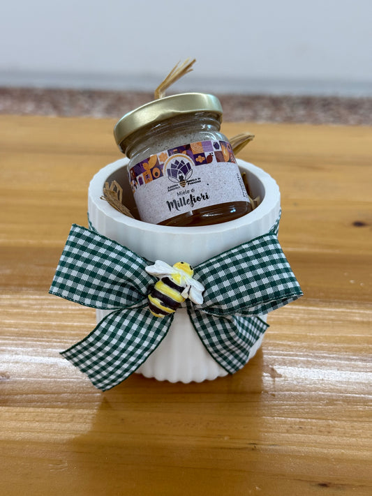 Vasetto in gesso con miele